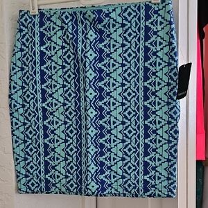 Forever 21 Aztec Mini Pencil Skirt